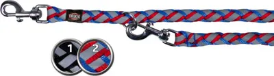 Zinxhir qeni Trixie Cavo Reflect Adjustable, 2m, reflektues, gri e zezë - 2