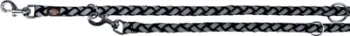 Zinxhir qeni Trixie Cavo Reflect Adjustable, 2m, reflektues, gri e zezë