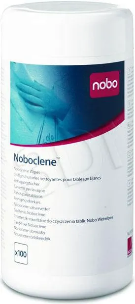 Lecka pastruese për tabelë të bardhë Nobo Noboclene, antibakteriale, 100 copë - 1