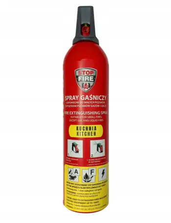 Spërkatës zjarrefikës Reinold Max Kitchen, 750ml, për kuzhinë, i bardhë
