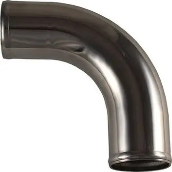 Tub alumini 90° universal, diametër 63mm, gjatësi 30cm, argjendtë