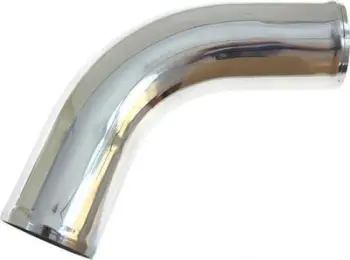 Tub alumini për ajrim, 67°, 80mm, 30cm, argjendtë