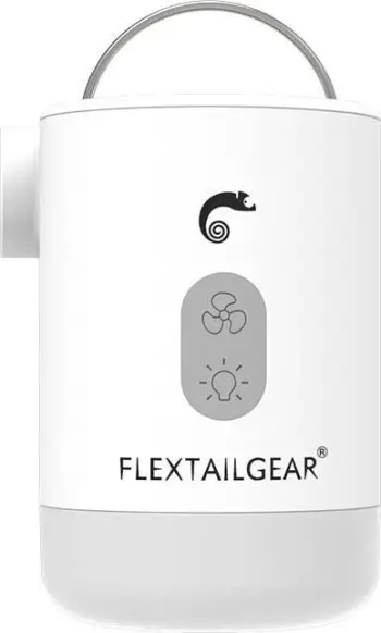 Pompë portative Flextail Max Pump 2 PRO, 4 në 1, power bank, e bardhë