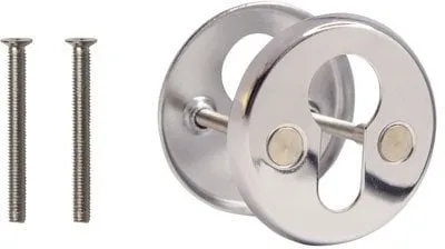 Rozetë cilindri Alantec 016PZ, çelik, krom i lustruar, për dyer - 1