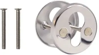 Rozetë cilindri Alantec 016PZ, çelik, krom i lustruar, për dyer