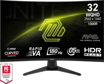 Monitor MSI MAG325CQF, 32", 170Hz, i zi