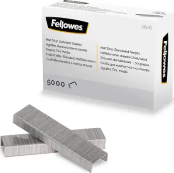 Spina kancelarie Fellowes 26/6 5117601, 5000 copë, argjendtë