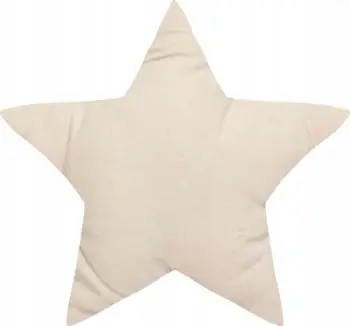 Jastëk dekorativ Berlingot Star, formë ylli, 40x40 cm, beige