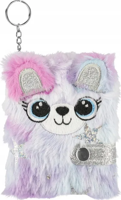 Fletore Starpak Plush Bear, kapak prej pelushi, me arush, rozë - 4