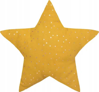Jastëk dekorativ Berlingot Star, formë ylli, 40x40cm, okër - 1