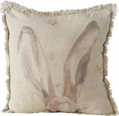 Jastëk dekorativ Boltze RABBIT, liri, 45 x 45 cm - 1