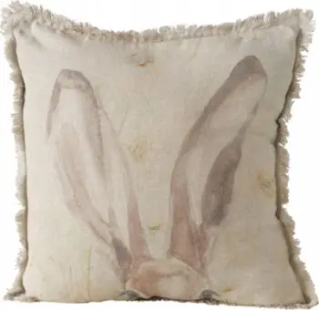 Jastëk dekorativ Boltze RABBIT, liri, 45 x 45 cm