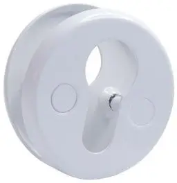 Rozetë cilindri Alantec ESCUTCHEON 016PZ, çelik, e bardhë