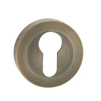 Rozetë cilindri Domoletti A01, për çelës cilindrik, bronz antik