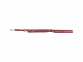 Set qafore dhe lidhëse për qen Trixie Premium Adjustable, 200x1 cm, XS, e kuqe sangria