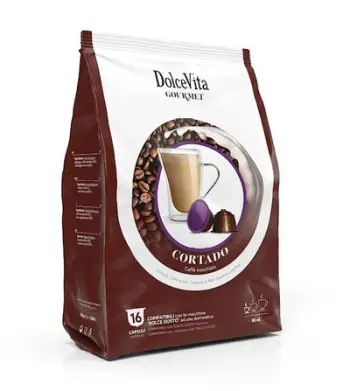 Dolce Vita Cortado (espresso macchiato), kompatibile me Dolce Gusto® (16 kapsula)