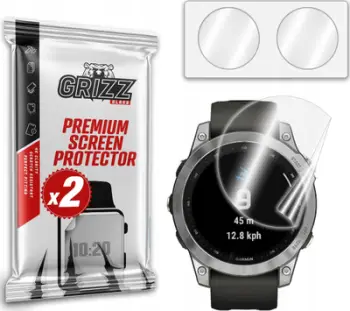 Mbrojtëse ekrani Grizz Ceramic Film për Garmin Fenix 7, 2 copë, transparente
