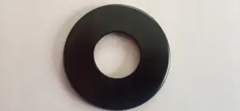 Rozetë e vetme për valvula Fi25, 58mm, çelik inox, e zezë