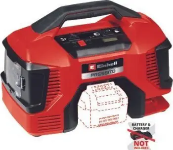 Kompresor pa kabllo Einhell Pressito 18/21, 10.5 bar, 21 l/min, i kuq e zi