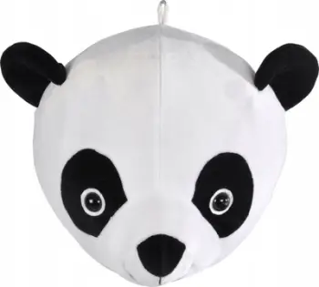 Jastëk dekorativ Douceur d'intérieur Panda, 20 x 20 cm, për fëmijë, i bardhë