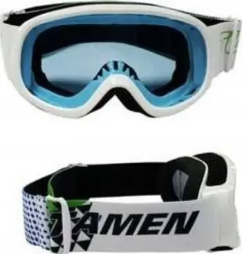 Syze ski Spartan AROSA Junior, xham i dyfishtë, antifog, të bardha me blu
