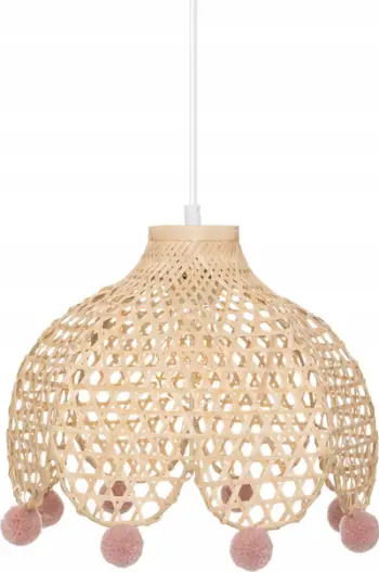 Llambë varëse fëmijësh Atmosphera, bambu 22cm, E27 40W, bezhë
