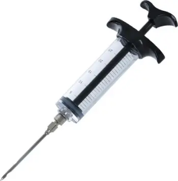 Shiringë për marinim Ernesto, 30 ml, gjilpërë 8 cm, transparente