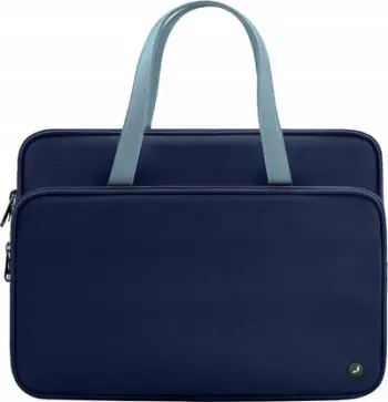 Çantë laptopi JCPAL Cartella Milan, 13-14", rezistente ndaj ujit, blu e errët