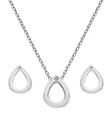 Set Qafore + Vathë Hot Diamonds, të argjendtë