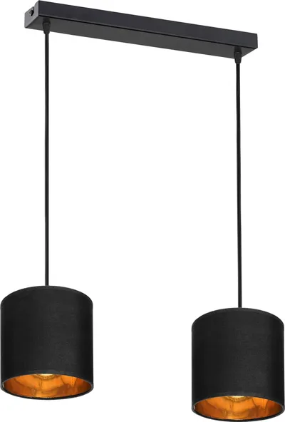 Llambë varëse Orno NEVA, 2x60W, E27, e zezë - 1