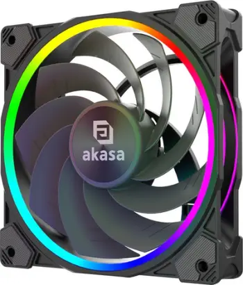 Ventilator kasë Akasa SOHO AR12, 120mm, RGB, i zi
