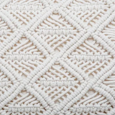 Jastëk dekorativ Macrame Boho, 30x50 cm, ngjyrë natyrale - 2