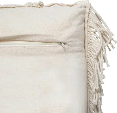 Jastëk dekorativ Macrame Boho, 30x50 cm, ngjyrë natyrale - 3
