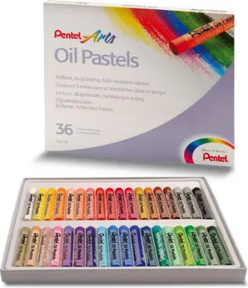 Pastele me vaj Pentel NE PHN-36, 36 ngjyra