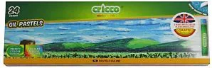 Pastelë vaji Cricco Oil Pastels, set 24 ngjyra, shumëngjyrëshe - 1