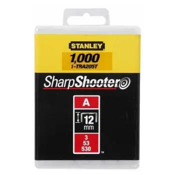 Kapëse zdrukthtarie Stanley TRA208T, tip A 5/53/530, 12mm, set 1000 copë