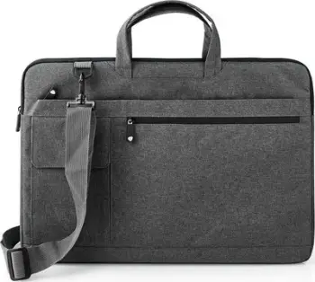 Çantë laptopi Nedis, 17-18", me rrip shpatulle, gri e errët