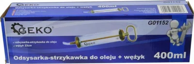 Pompe vaji GEKO 400 ml, dorezë e madhe, zorrë fleksibël - 2