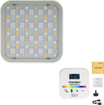 Llambë video LED Yongnuo YN60 II, RGB, 2500 9900K, e zezë