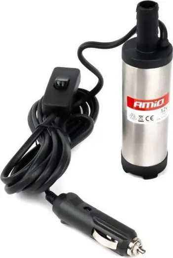 Pompe zhytëse AMIO Fuel Oil Draining Pump, 12V 230V, 12 15 L min, çelik inox