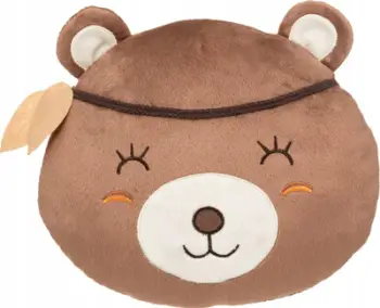Jastëk dekorativ për fëmijë Atmosphera for Kids Bear Forest, 27x30cm, kafe