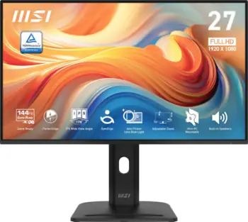 Monitor MSI PRO MP275PG E14, 27 inch, Full HD, IPS, 144Hz, zi