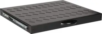 Rrafsh rrëshqitës për kabinet 19" LevelOne Equip EZVS-19-1-60-B, 1U, 60 cm, i zi