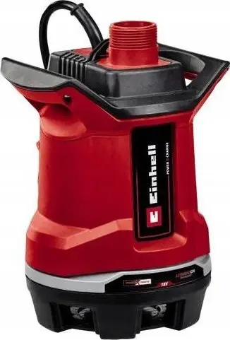 Pompe zhytëse për ujë të ndotur Einhell GE-SP 18/25 Li Solo, pa kabllo, sistem Power X-Change, e kuqe