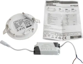 Llampë e rrumbullakët Orion, LED, 12W, 960lm, 175mm
