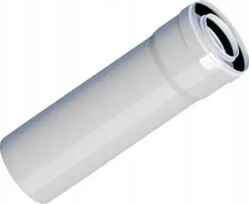 Tub dalje tymrash Ricom STRAIGHT PIPE END PP AL, 500mm, DN60/100, i bardhë
