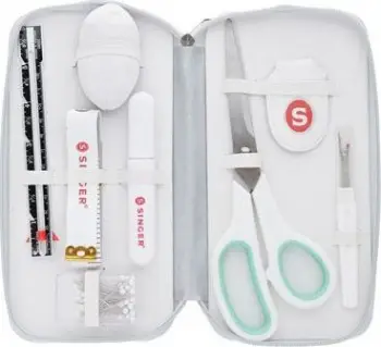 Set qepjeje Singer Sewing Kit, me aksesorë bazë, portativ, shumëngjyrësh