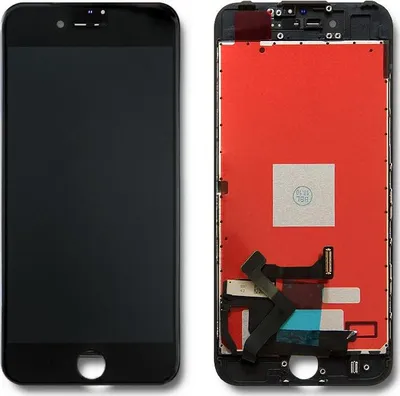 Ekran me prekje Qoltec për iPhone 7, LCD 4.7", me kornizë, i zi - 1