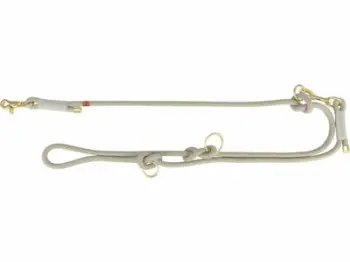 Leckë për qen Trixie Soft Rope, e rregullueshme 200 cm, XS, gri e hapur