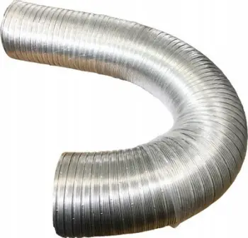 Tub fleksibël alumini Spiroflex DN120, 1m zgjatje 2.7m, gri